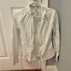 Banana Republic White Stretch Shirt